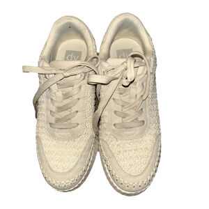 Dolce Vita Sandstone Woven Dolen Platform Fred Sneakers Shoes Women's Size 9